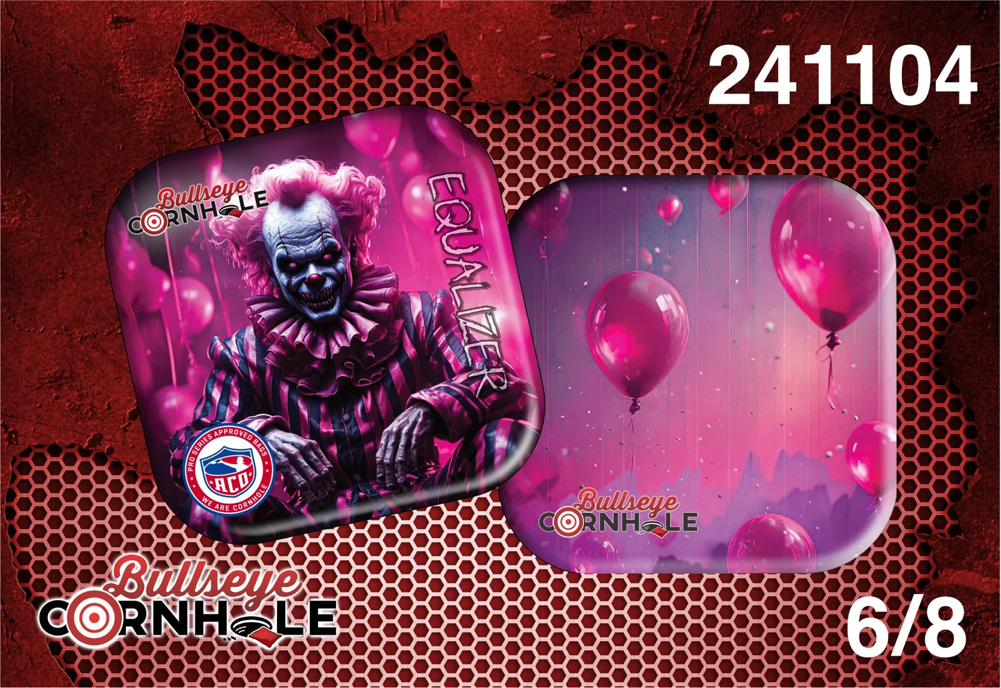Creepy Clown design on Equalizer bag