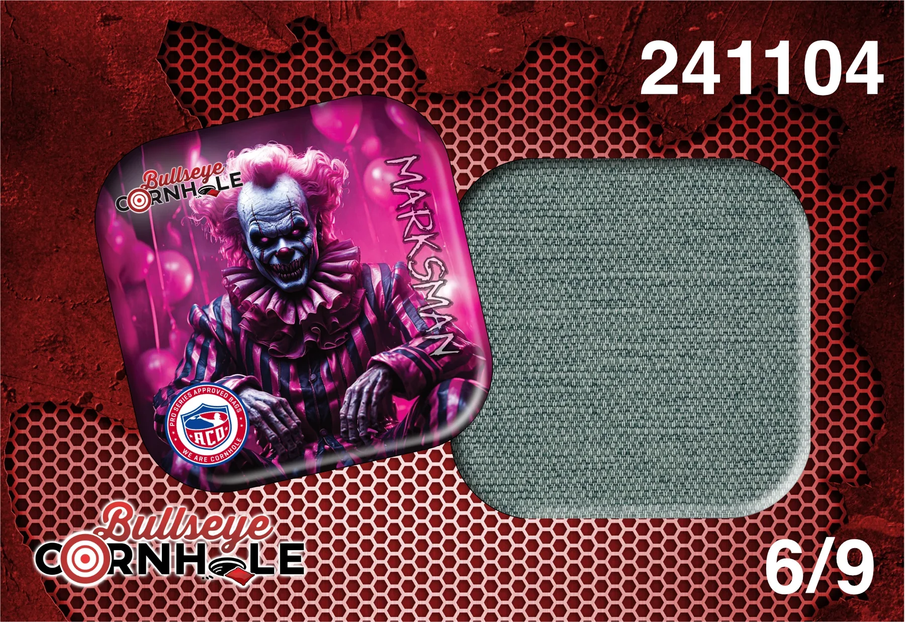 Creepy Clown design on Marksman bag with Spa slow side