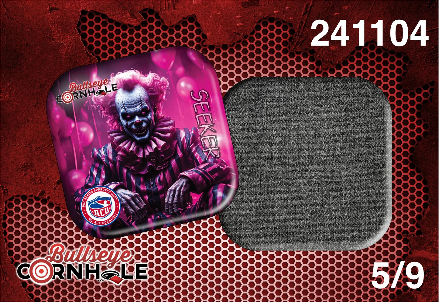 Creepy Clown design on Seeker bag with Black slow side