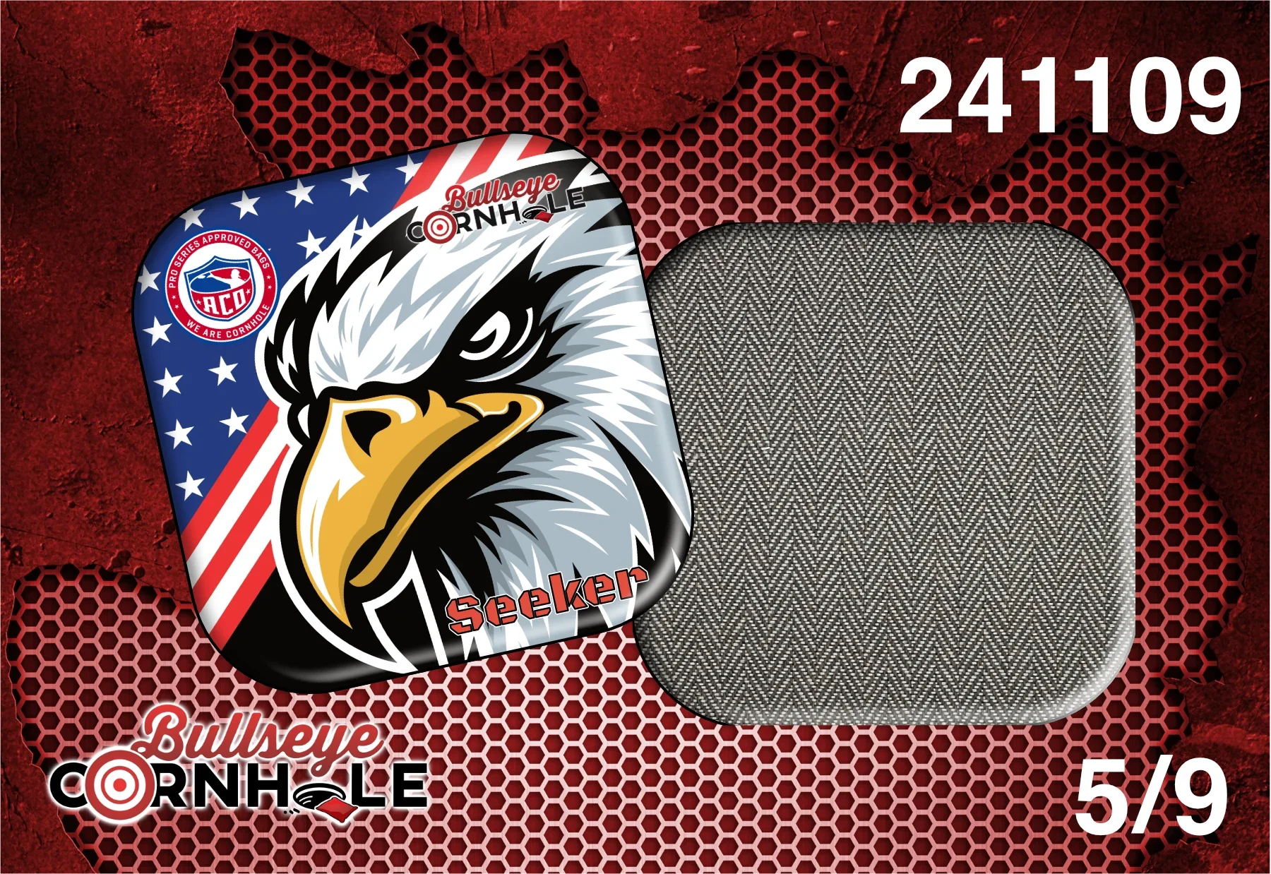 Illustrated Eagle design on Seeker bag with Brown slow side