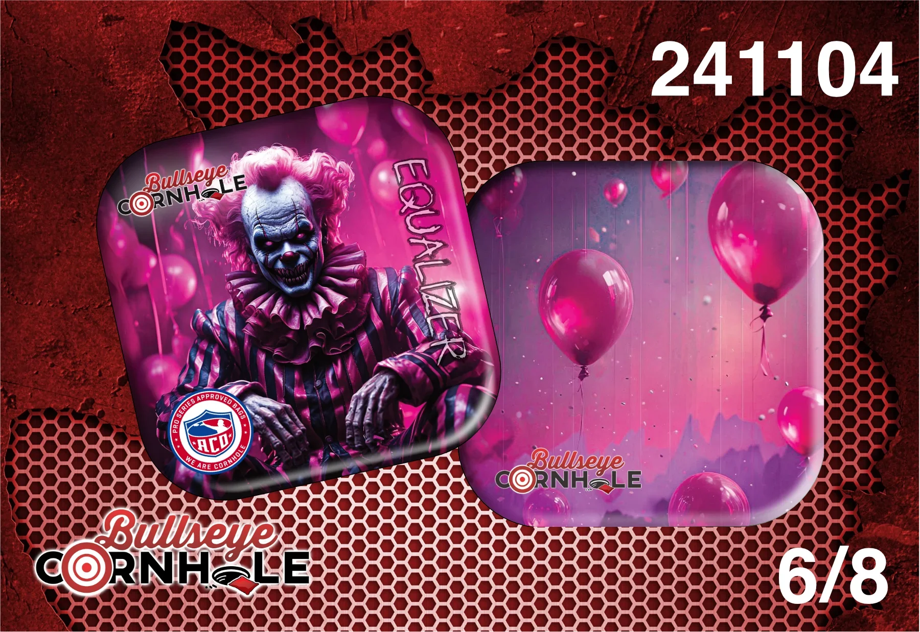 Creepy Clown design on Equalizer bag