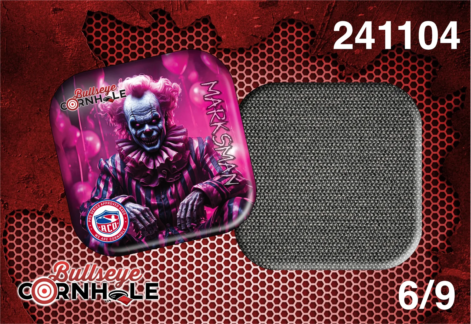 Creepy Clown design on Marksman bag with Black slow side