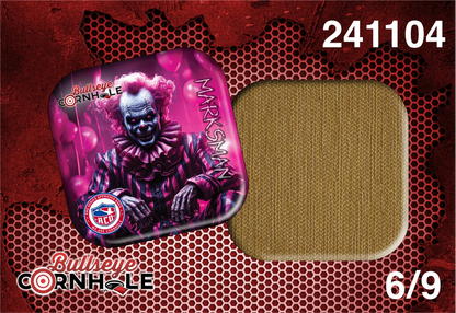 Creepy Clown design on Marksman bag with Gold slow side