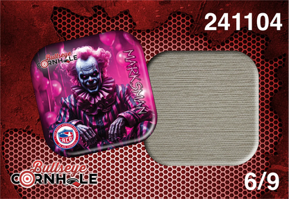 Creepy Clown design on Marksman bag with Natural slow side