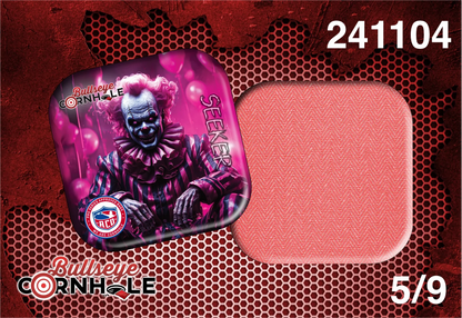 Creepy Clown design on Seeker bag with Pink slow side