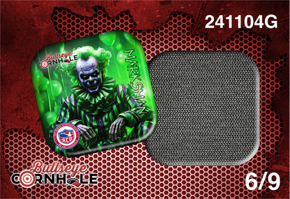 Creepy Clown Green design on Marksman bag with Black slow side