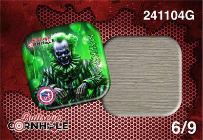 Creepy Clown Green design on Marksman bag with Natural slow side