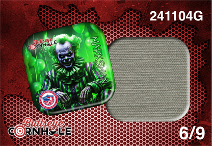 Creepy Clown Green design on Marksman bag with Sea Spray slow side
