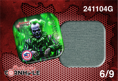Creepy Clown Green design on Marksman bag with Spa slow side