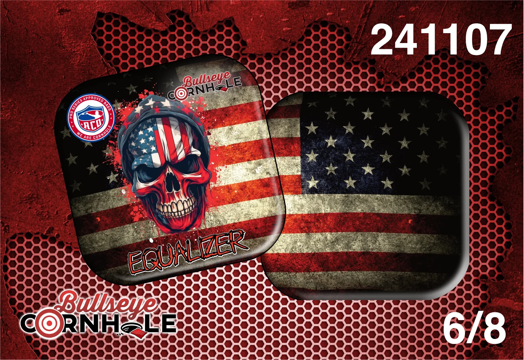 American Skull design on Equalizer bag