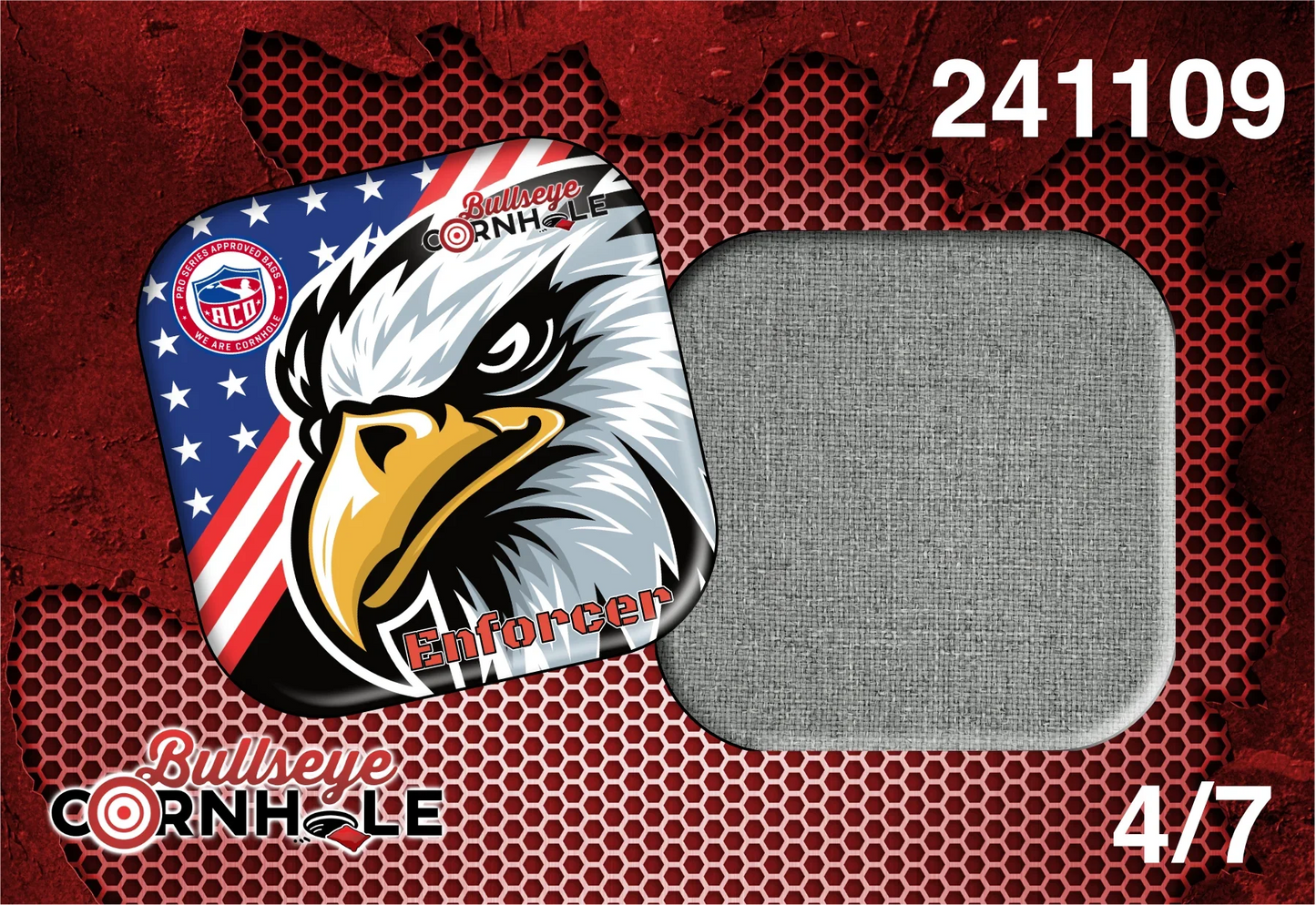 Illustrated Eagle design on Enforcer bag with Platinum slow side