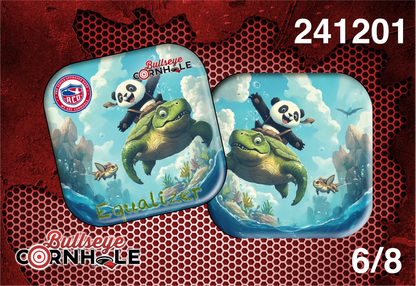 Panda Riding Turtle design on Equalizer bag