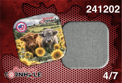 Highland Cows design on Enforcer bag with Platinum slow side