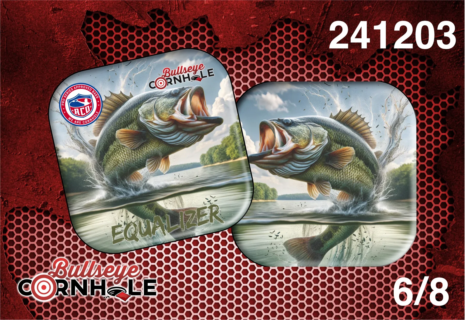 Large Mouth Bass design on Equalizer bag