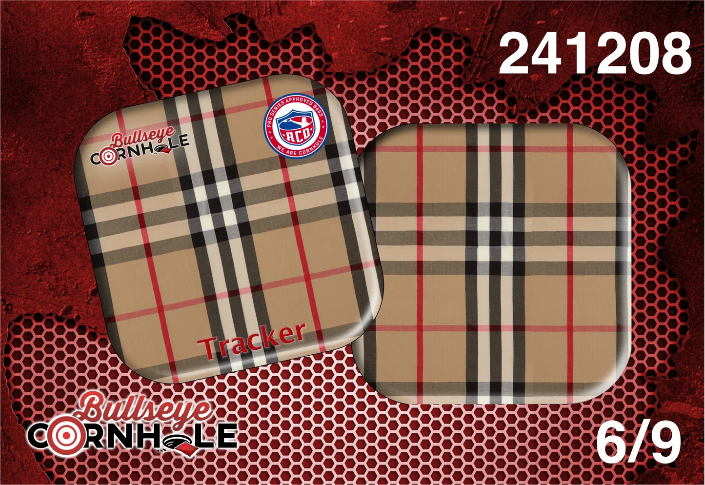 Plaid Fabric design on Tracker bag