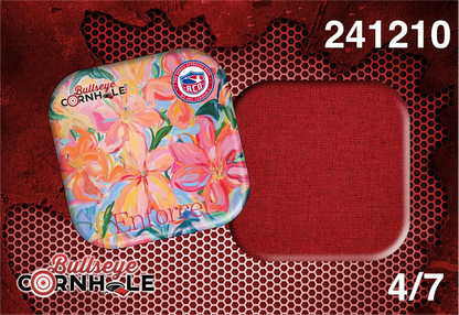 Pastel Flower Print design on Enforcer bag with Red slow side