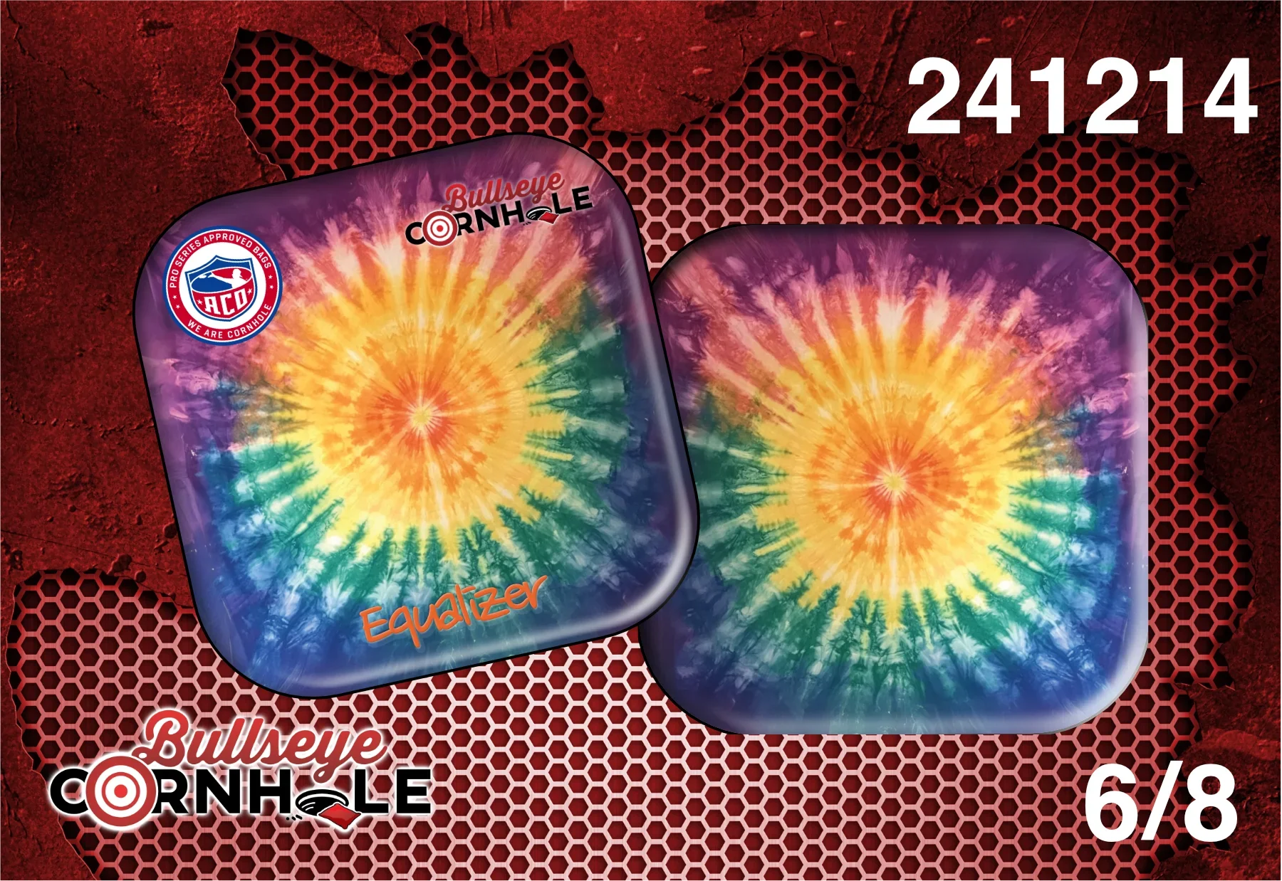 Tie Dye design on Equalizer bag