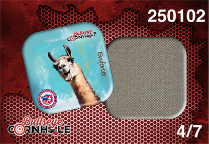 Silly Llama design on Enforcer bag with Wheat slow side