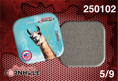 Silly Llama design on Seeker bag with Slate slow side