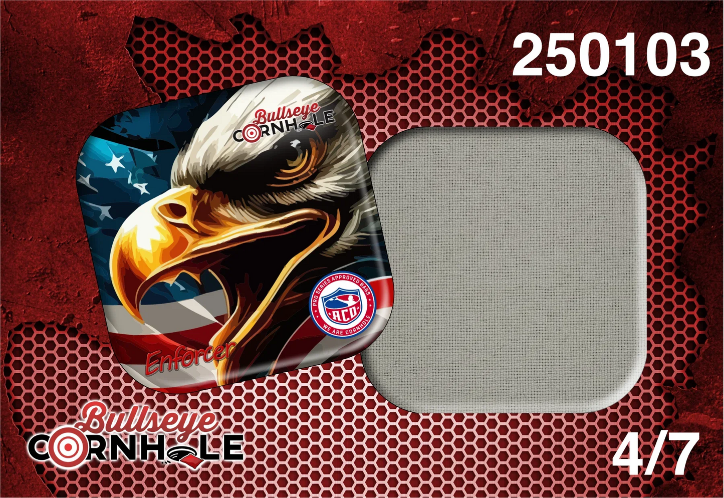 Eagle Flag design on Enforcer bag with Natural slow side