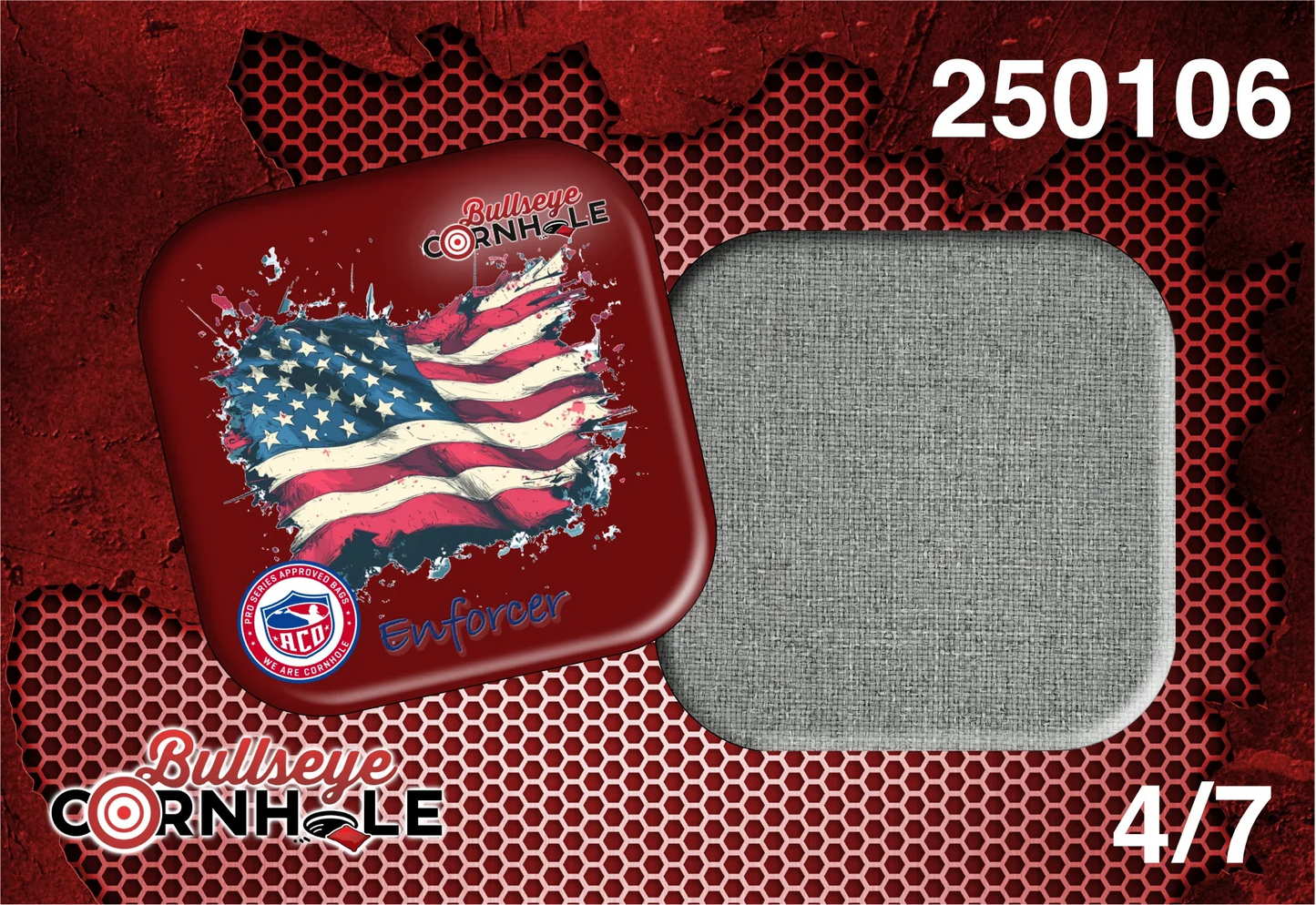 American Flag design on Enforcer bag with Platinum slow side