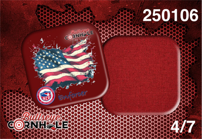 American Flag design on Enforcer bag with Red slow side