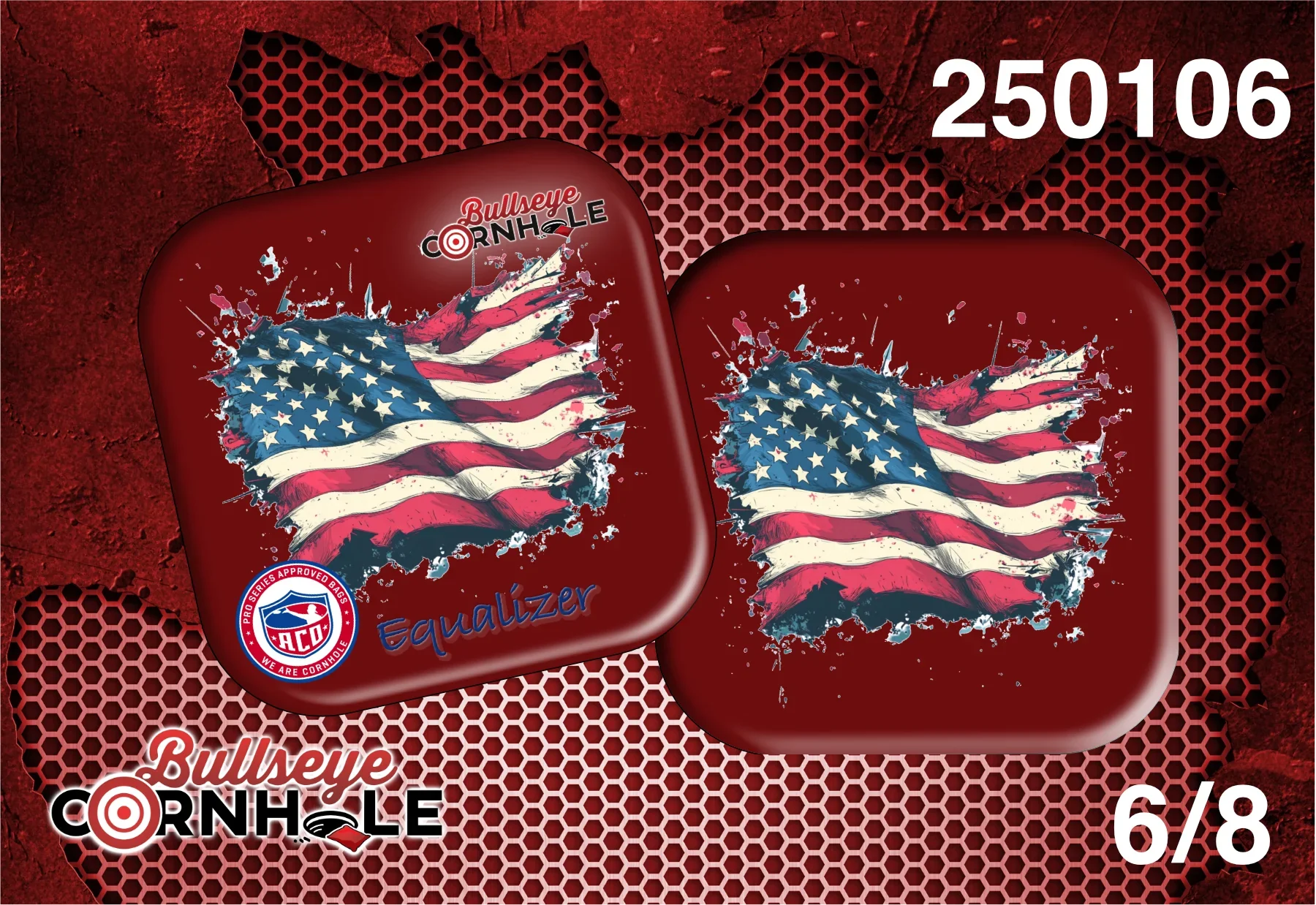 American Flag design on Equalizer bag