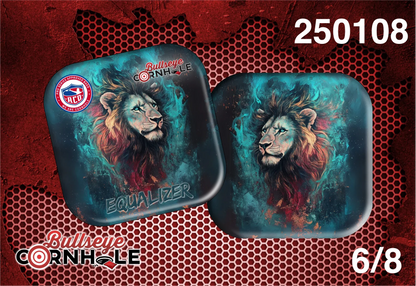 Lion In Flames design on Equalizer bag