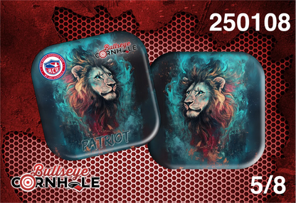 Lion In Flames design on Patriot bag