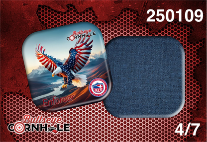 Stars Stripes Eagle design on Enforcer bag with Denium slow side.