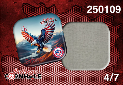 Stars Stripes Eagle design on Enforcer bag with Natural slow side