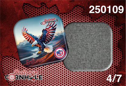 Stars Stripes Eagle design on Enforcer bag with Smoke slow side