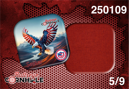 Stars Stripes Eagle design on Seeker bag with Red slow side