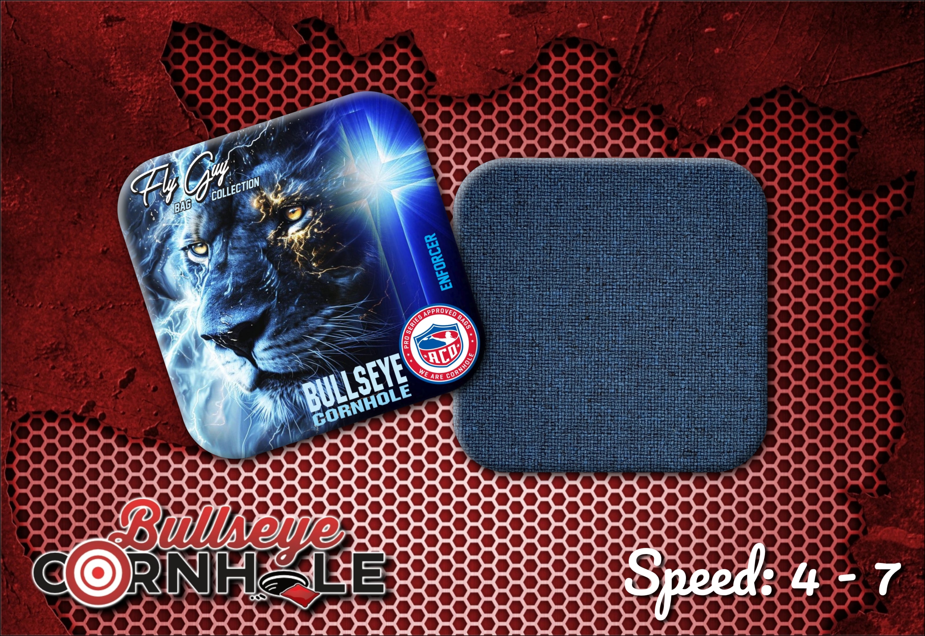 Fly Guy Blue Lion – Bullseye Cornhole