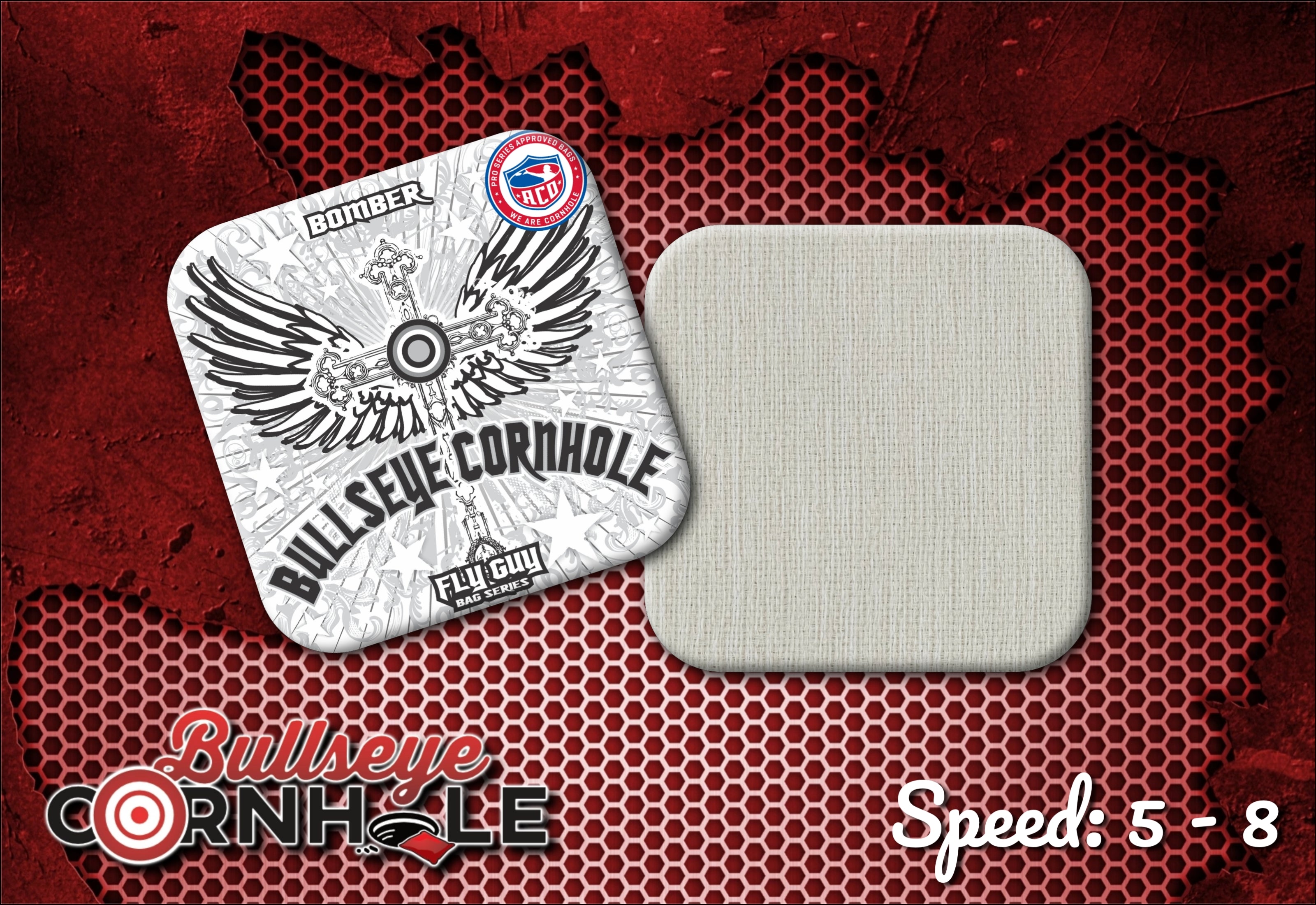 Fly Guy Winged Cross – Bullseye Cornhole