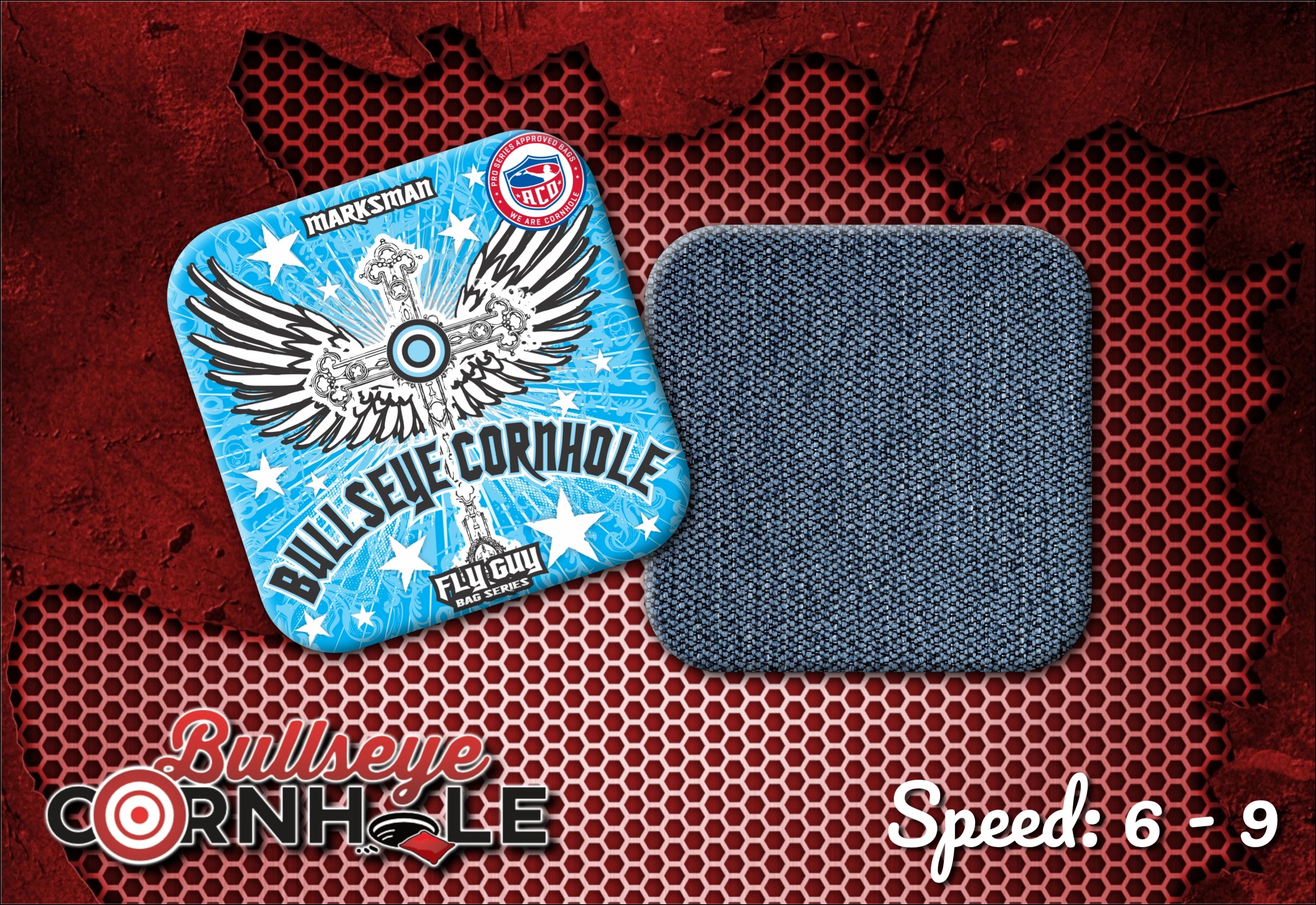 Fly Guy Winged Cross – Bullseye Cornhole